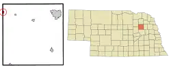 Location of Tilden, Nebraska