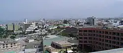 A view of one of Manta's modern districts