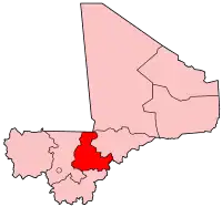 استان سگو در نقشه مالی