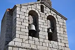 Bell tower of San Miguel church, Manjabálago, Ávila.