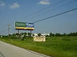 Sign indicating Manor