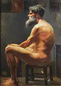 Manuel Teixeira da Rocha (۱۸۶۳-۱۹۴۱) Modelo de Academia.
