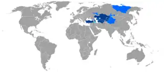 مناطق ترک‌زبان