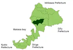 Location of Echizen in  استان فوکوئی