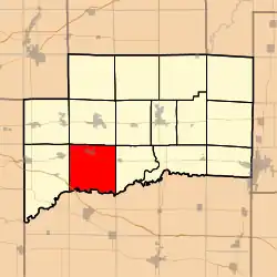 موقعیت ناحیه ژرمن‌تاون، شهرستان کلینتون، ایلینوی در نقشه