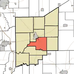 Location in Jennings County