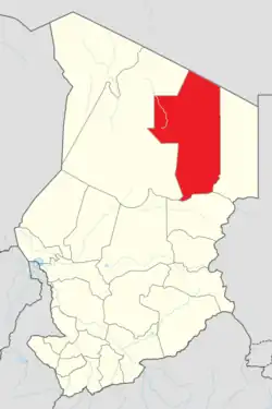 فادا در چاد واقع شده