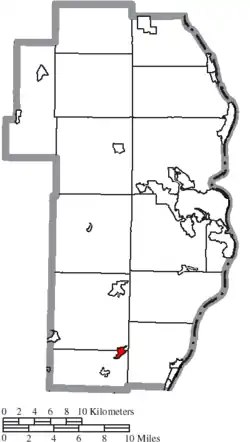 Location of Dillonvale in Jefferson County
