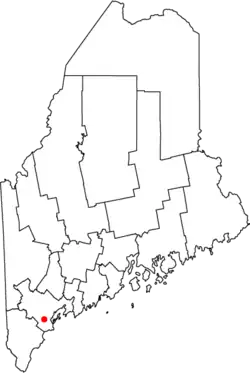 Location of Westbrook in Maine