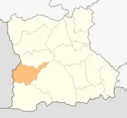 موقعیت شهرستان استرومیانی در نقشه