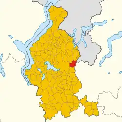 موقعیت کانتلو در نقشه