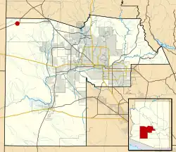 Location in شهرستان مریکوپا، آریزونا and the state of آریزونا