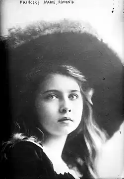 Princess Marie of Romania, as a child, when she was Princess of Romania