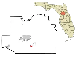 Location in Marion County and the state of فلوریدا