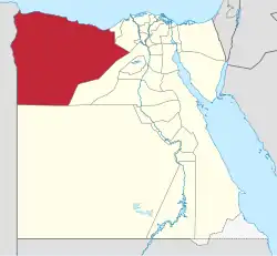 استان مطروح در نقشه مصر