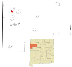 موقعیت ناکایبیتو، نیومکزیکو در نقشه