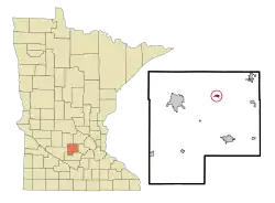 Location of Silver Lake, Minnesota