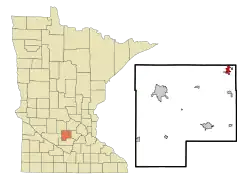 Location of Winsted, Minnesota