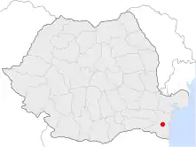 Location of Medgidia