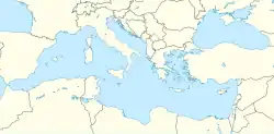 Strait of Messina در Mediterranean واقع شده
