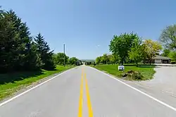 West on Melia Road overlooking the Platte River