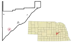 Location of Chapman, Nebraska