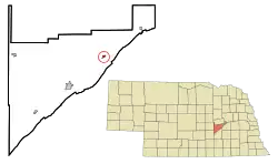 Location of Clarks, Nebraska