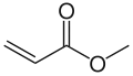 Skeletal formula of methyl Acrylate