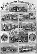 Shown as the Metropolitan Railway's Portland Road Station in 1862