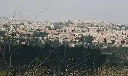 View of Mevaseret from Rekhes Halilim