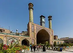 نمای ایزومتریک ایوان شمالی مسجد