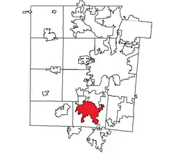 Location within شهرستان مونتگومری، اوهایو