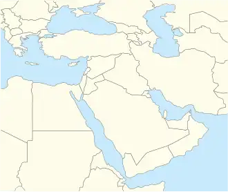 قبله در خاورمیانه واقع شده