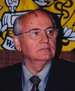 Mikhail Gorbachev during the Russian presidential election in 1996
