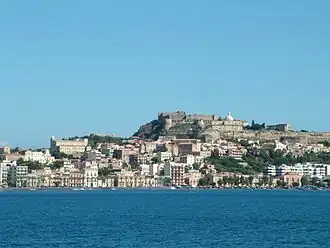 View of the Castle, Old Chatedral, Ancient "Borgo", and part of waterfront of the city center.