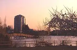 Partial Abbotsford skyline from Mill Lake
