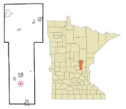 Location of Pease, Minnesota