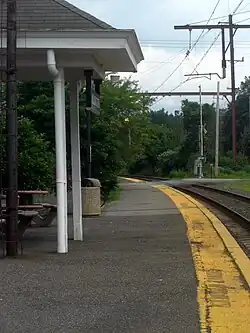 Millington Train Station, one of three train stations in Long Hill Township.