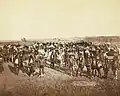 رقص مینچونجو در رودخانه چینه، داکوتای جنوبی، نهم آگوست ۱۸۹۰