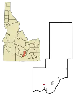 Location of Paul, Idaho