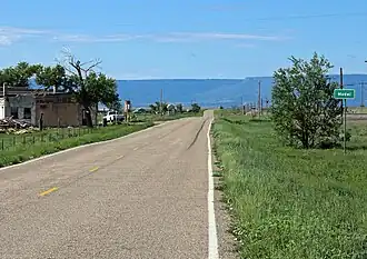 Looking south along U.S. Route 350 in Model.