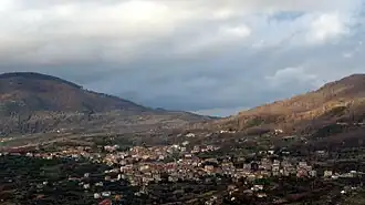 The town of Moio della Civitella with its frazione Pellare