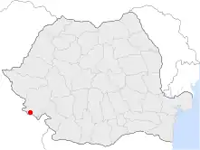 Location of Moldova Nouă