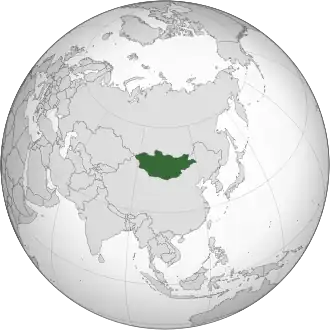 موقعیت مغولستان