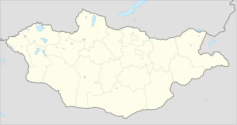 آبارغا در مغولستان واقع شده