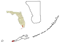 Location in Monroe County and the state of فلوریدا