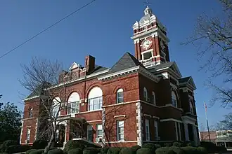 Monroe County courthouse in Forsyth, Georgia