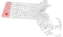 Location in Berkshire County in Massachusetts