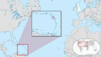 موقعیت مونتسرات (circled in red)