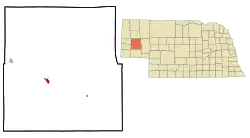 Location of Bridgeport, Nebraska